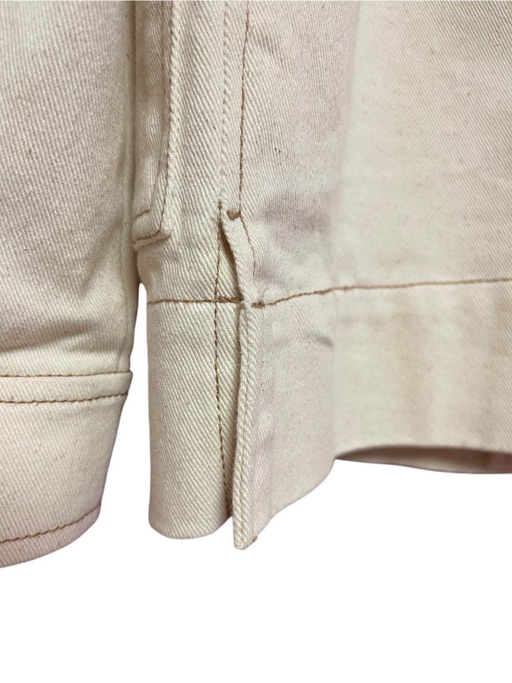 Halogen Cream Button-Front Oversized Jacket - Picture 7 of 9